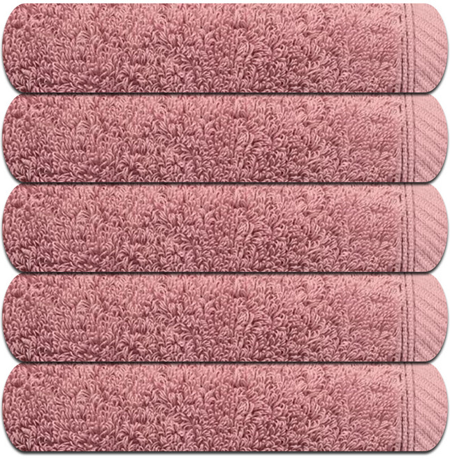 송월타월 호텔수건 헬리오스 180g 40수 면사, 핑크, 5개