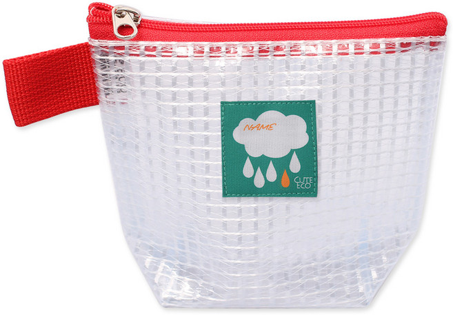 큐트에코 NEW 투명 방수 네임 라벨 약 파우치