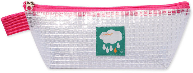 큐트에코 NEW 투명 방수 네임 라벨 칫솔 파우치