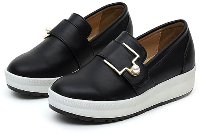 잭앤질 5cm 진주 버클 슬립온 JC8532