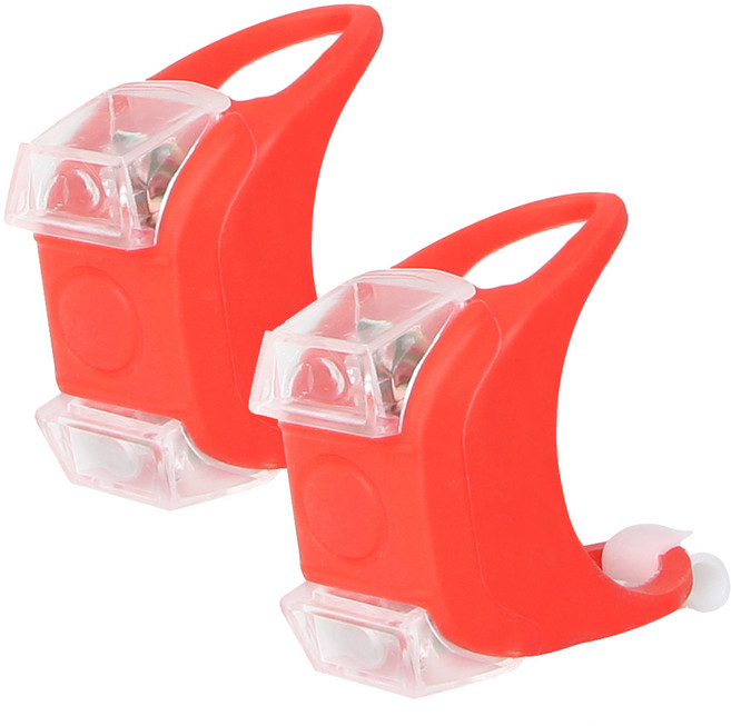 스피드윈 실리콘 LED 라이트, 레드, 2개