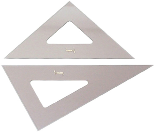 산키스 삼각자 45cm, 혼합색상, 1개