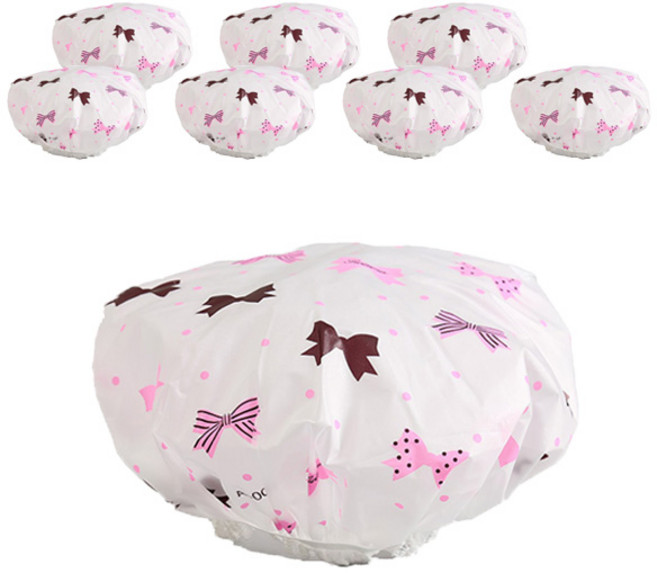 비케이 심플 헤어캡, 리본, 8개