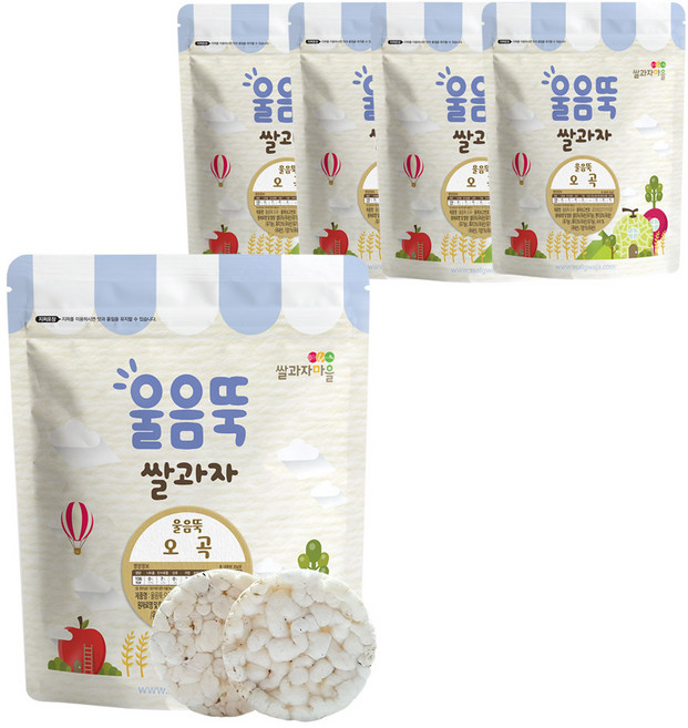 쌀과자마을 울음뚝쌀과자 오곡, 쌀, 5개, 30g