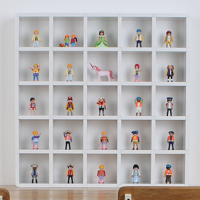 큐빅스 미니 피규어장 5 x 5, 화이트