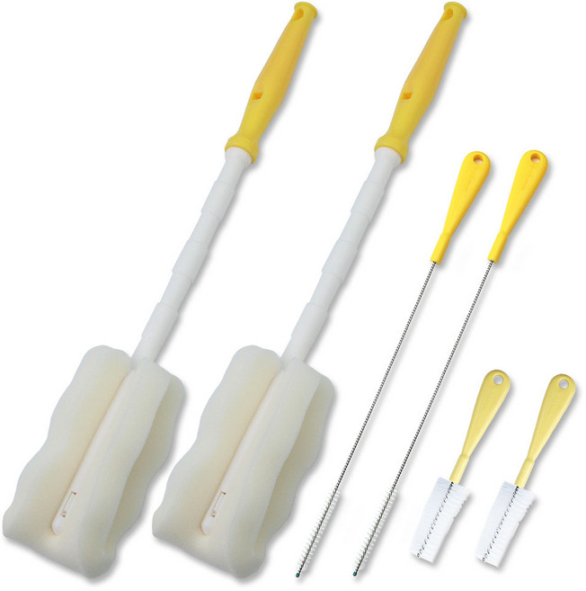 베이비베어 텀블러 세척솔 3종 세트, 노랑, 2세트