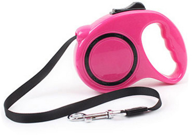 비에스 3M 컬러 자동목줄, 진핑크, 1개