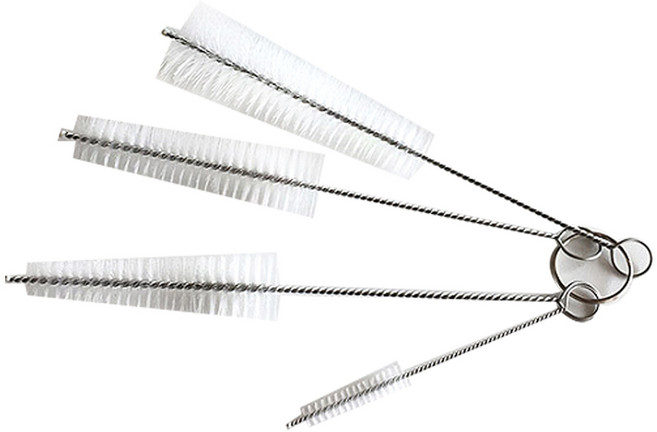 모나코올리브 빨대닦는 관 청소솔 4종 세트, 1세트, 혼합 색상