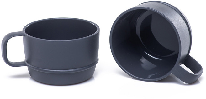 나인웨어 국산 올디너리 손잡이 스프컵, 빈티지그레이, 2개