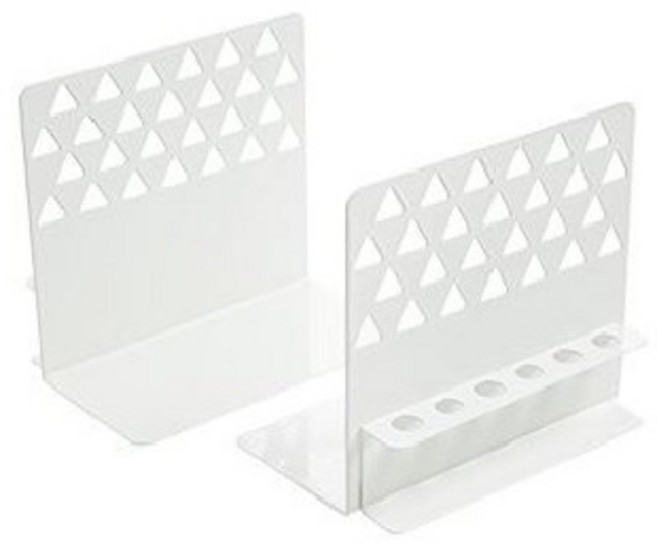 영그린 철제 L형 북엔드 2p, 화이트