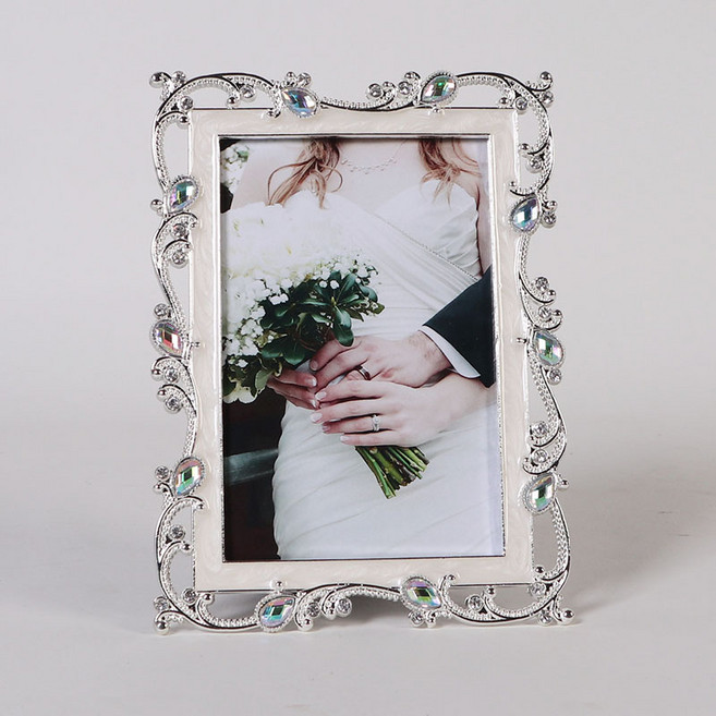 크레디스 메탈 엠버 보석 사진액자, 실버메탈, 1개