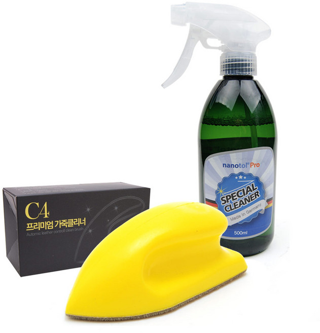 나노톨 오토믹 C4 차량시트 가죽클리너 스페셜세트, 1세트