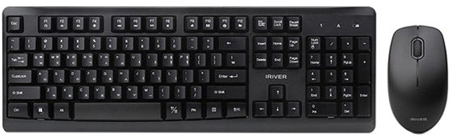 아이리버 무선키보드 마우스 세트, EQwear-T30, 블랙, 일반형