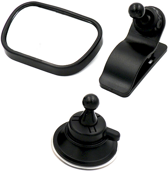 삼에스 후면 보조미러 + 썬바이저 거치대 + 발판 거치대, 1세트