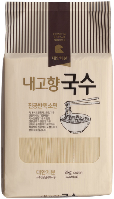 곰표 내고향국수 진공 소면, 3kg, 1개