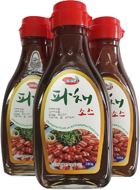 청맥 고기로스용 파채소스 3p, 280g, 3개