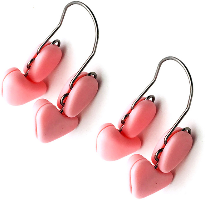 DM 알럽뷰 셀프 노즈업 지압기, 핑크, 2개입