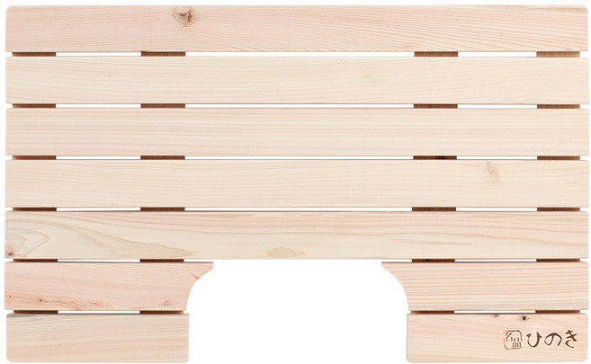 편백나무 원목발판 홈형, 1개