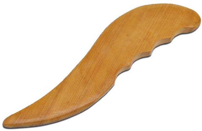 라이프포인트 괄사 지압 마사지기, 1개, 우드(핑거나이프)