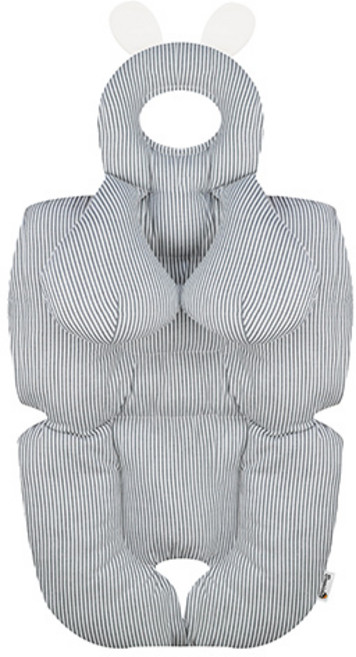 보니숑 짱구베개 + 목베개 일체형 사계절 유모차라이너, 에코스트라이프, 1개