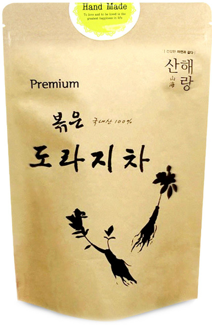 산해랑 프리미엄 수제 볶은 도라지차, 100g, 1개, 1개입
