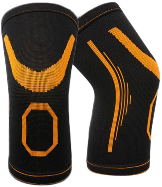 라이프플러스 탄력 무릎보호대 블랙 + 오렌지 7081, 2개