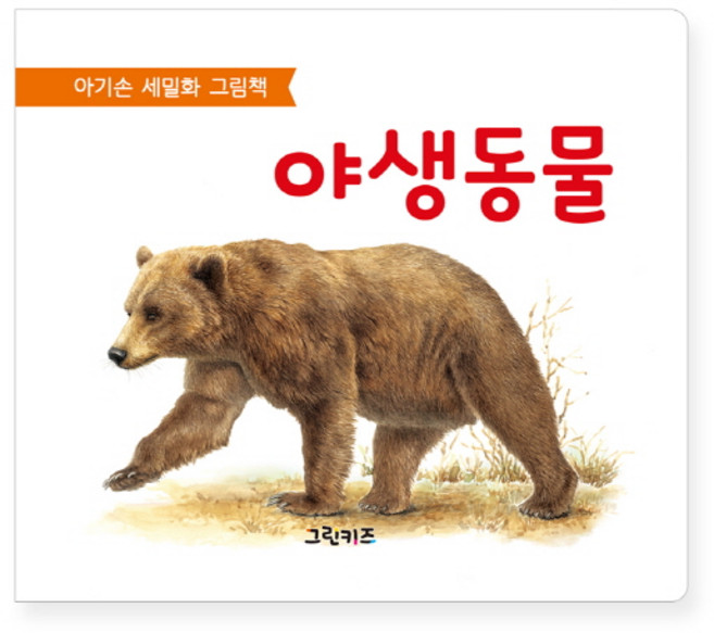 야생동물:아기손 세밀화 그림책, 그린키즈, 상세 설명 참조