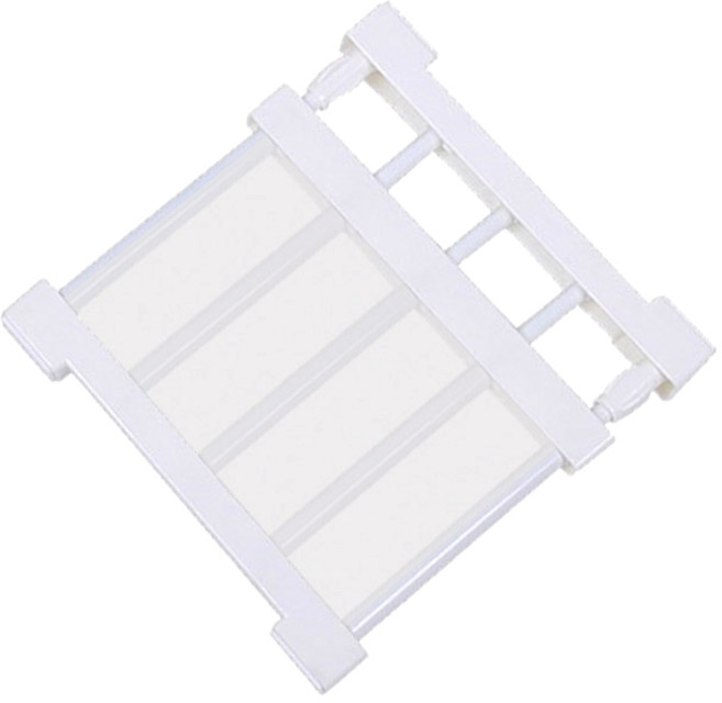 모나코올리브 폭조절 압축선반, 화이트, 1개