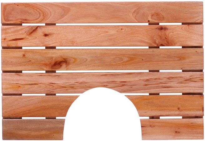 안스하우스 마호가니 원목 발판 홈형 63 x 43 x 3.5 cm, 1개