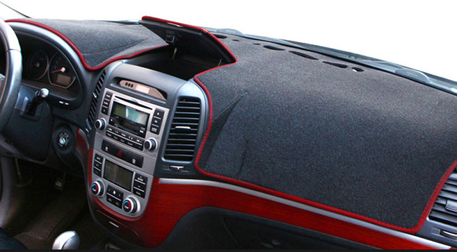 카닉스 카밀 논슬립 대쉬보드커버 블랙 테두리 레드, 쌍용, 뉴카이런 네비유 SY24