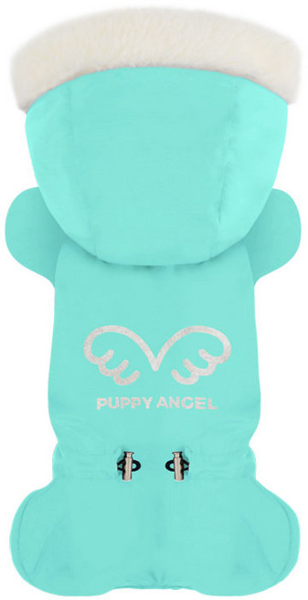 퍼피엔젤 시그니쳐TM 날개 오버롤 반려견 패딩 여아용 PA-OW435, 709 Blue, 1개