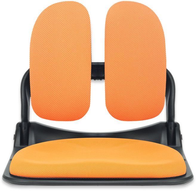 체어클럽 이편한 블랙프레임 접이식 듀얼 좌식의자, 오렌지