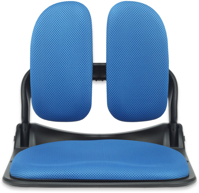 체어클럽 이편한 블랙프레임 접이식 듀얼 좌식의자, 블루