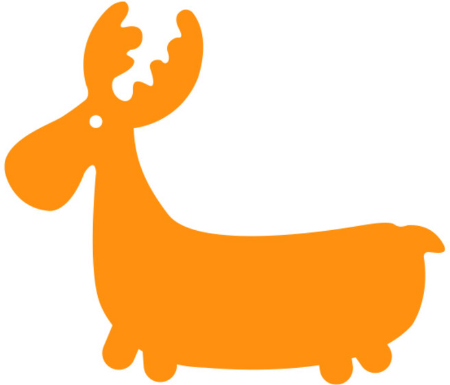 Ku居家裝飾壓克力留言板 MO75 黏貼式, 橘子