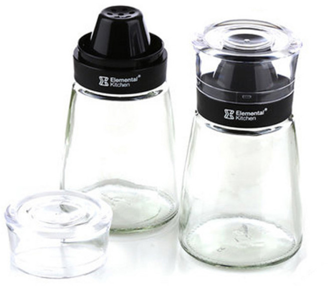 시노글라스 스마트 양념병 2p 세트 블랙, 1세트, 단품