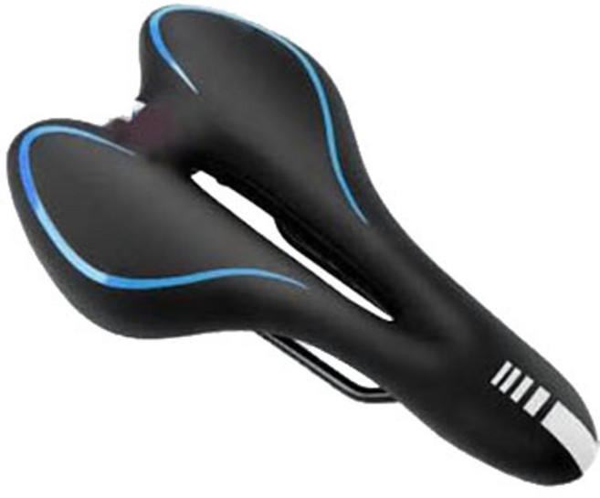 메이크스피드 자전거 전립선홀 레일식 안장, 블루, 1개