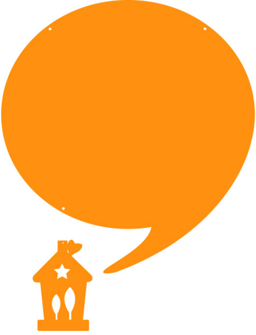 쿠 홈 인테리어 아크릴 메모판 MO 94 걸이형 오렌지