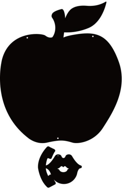 쿠 홈 인테리어 아크릴 메모판 MO 100 걸이형 블랙