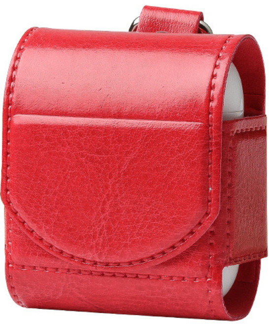 miniPle 란도셀 에어팟 레더 케이스, 레드