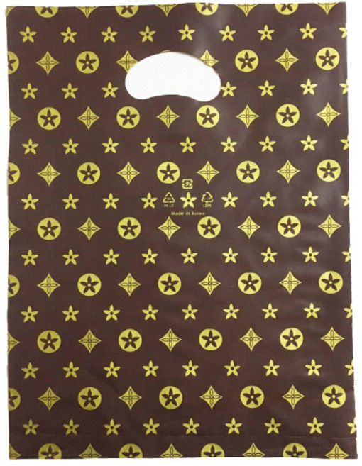 펀칭 비닐 포장봉투 가로 30cm x 세로 40cm, 갈색AA, 50개입