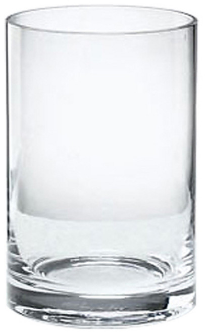 원형 유리 화병, 투명