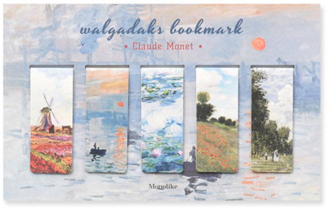왈가닥스 마그네틱 북마크 5p 세트, 모네, 1세트