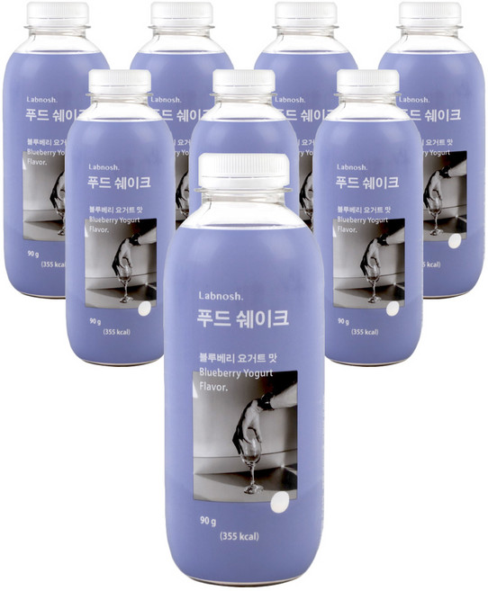 랩노쉬 푸드쉐이크 블루베리 요거트 맛, 90g, 8개입