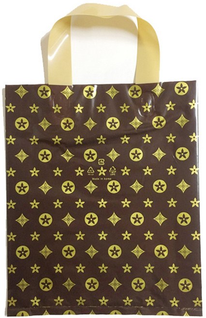 팩스타 손잡이 비닐봉투 M2호 24 x 29 + 3 cm, 갈색AA, 50개입