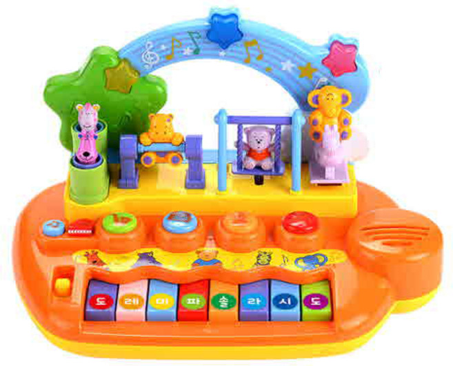 블루마토 춤추는 멜로디 피아노 완구, 혼합색상, 1개