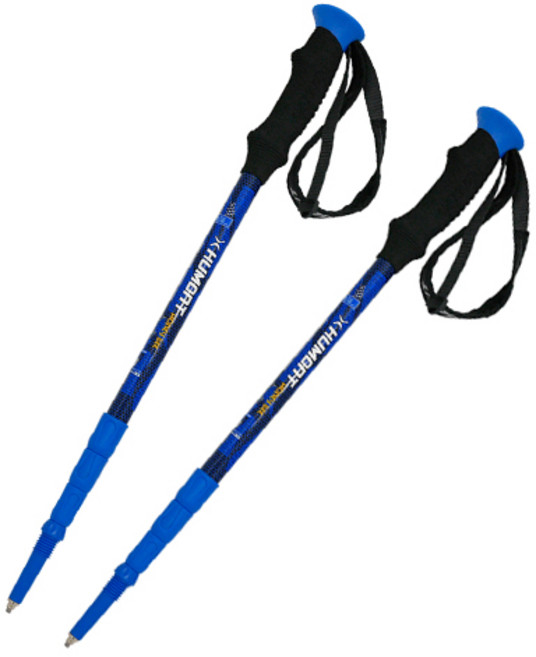 휴몬트 4단 등산스틱 MSL-450 EVA 2p, 블루, 1세트