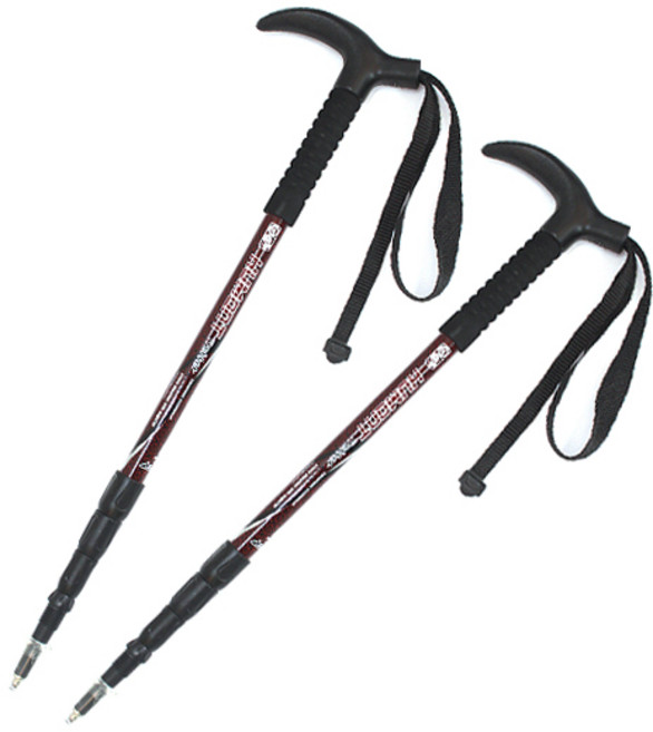 휴몬트 T자형 등산스틱 MTL-425 2p, 레드