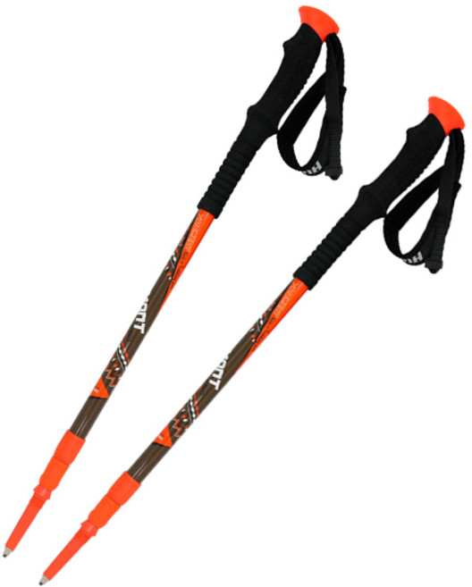 휴몬트 3단 등산스틱 MSL-505 2p, 오렌지, 1개