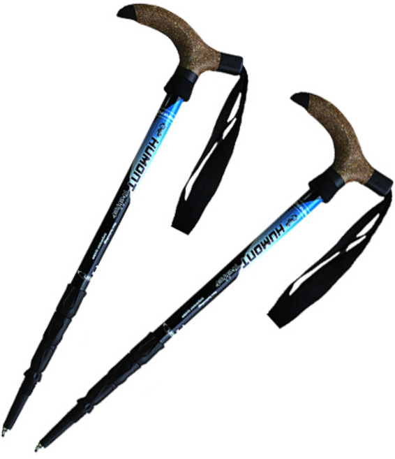 휴몬트 T자형 등산스틱 MTL-410 2p, 블루, 1세트