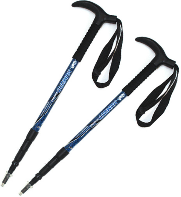 휴몬트 T자형 등산스틱 MTL-425 2p, 블루